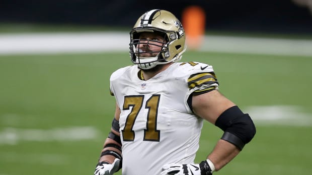Ryan Ramczyk with the Saints.